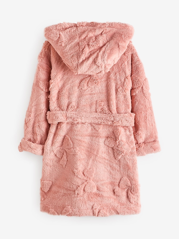 Roz cu fundă - Rochie din lână jacquard (9luni-16ani) - Image 6 of 9