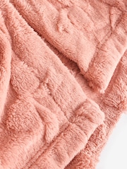 Pink Bow Jacquard Fleece Dressing Gown (9mths-16yrs) - Image 9 of 9