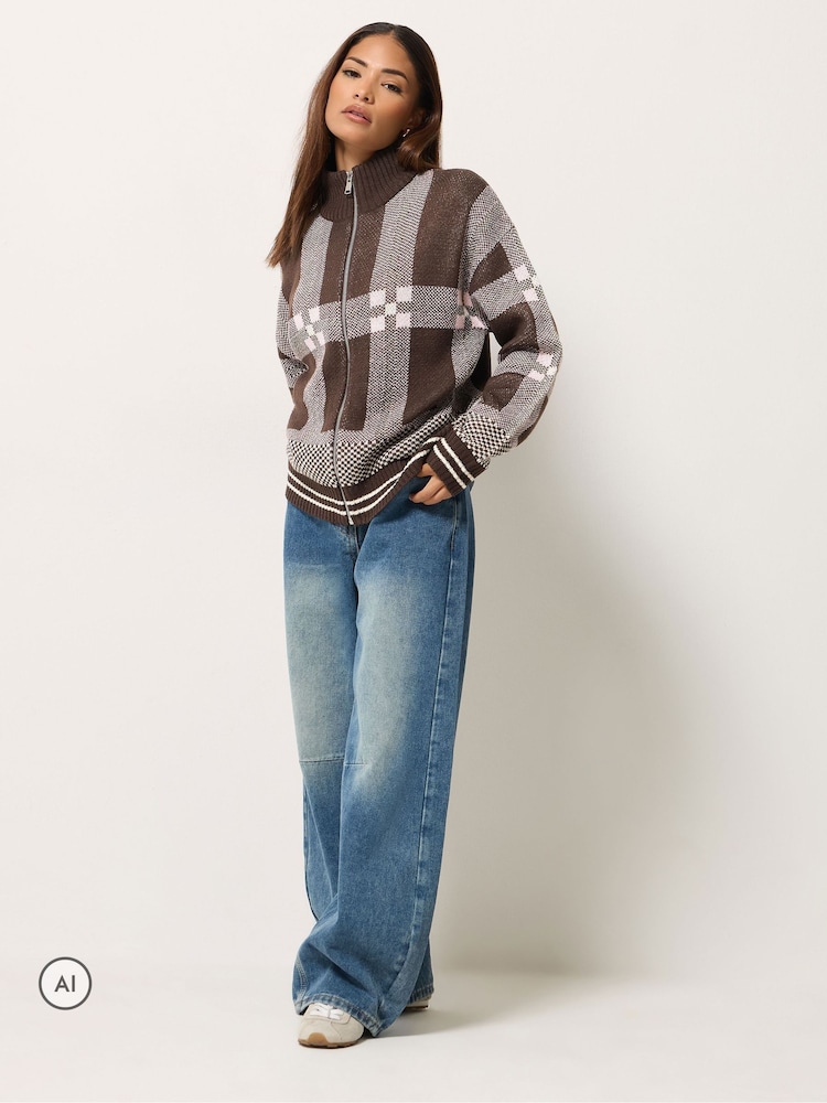 PixieGirl Petite Funnel Neck Knitted Jumper - תמונה 2 מתוך 6 PixieGirl Petite Funnel Neck Knitted Jumper - תמונה 2 מתוך 6