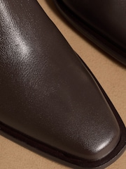 Brunt skinn - Russell & Bromley Calle Block Heel Chelsea Boots - Bilde 4 av 7