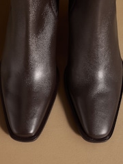 Brunt skinn - Russell & Bromley Calle Block Heel Chelsea Boots - Bilde 5 av 7