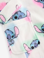 White/ Pink/ Blue Lilo & Stitch Licence Dressing Gown (3-16yrs) - Image 9 of 9