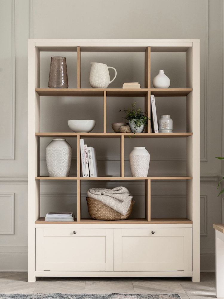 Cream Malvern Oak Effect Display Shelf - Image 2 of 8