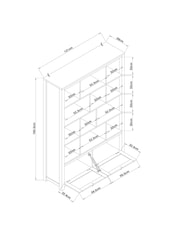Cream Malvern Oak Effect Display Shelf - Image 4 of 8