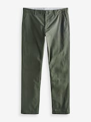 Dark Green Slim Fit Stretch Chinos Trousers - Image 7 of 8