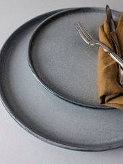 Dutch Rose Set of 4 Grey Serenity Plates 27cm - Image 1 of 4