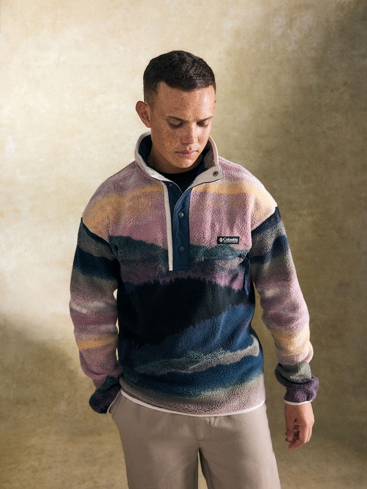 أزرق - Columbia Mens Helvetia II Half Snap Fleece - صورة 1 من 5