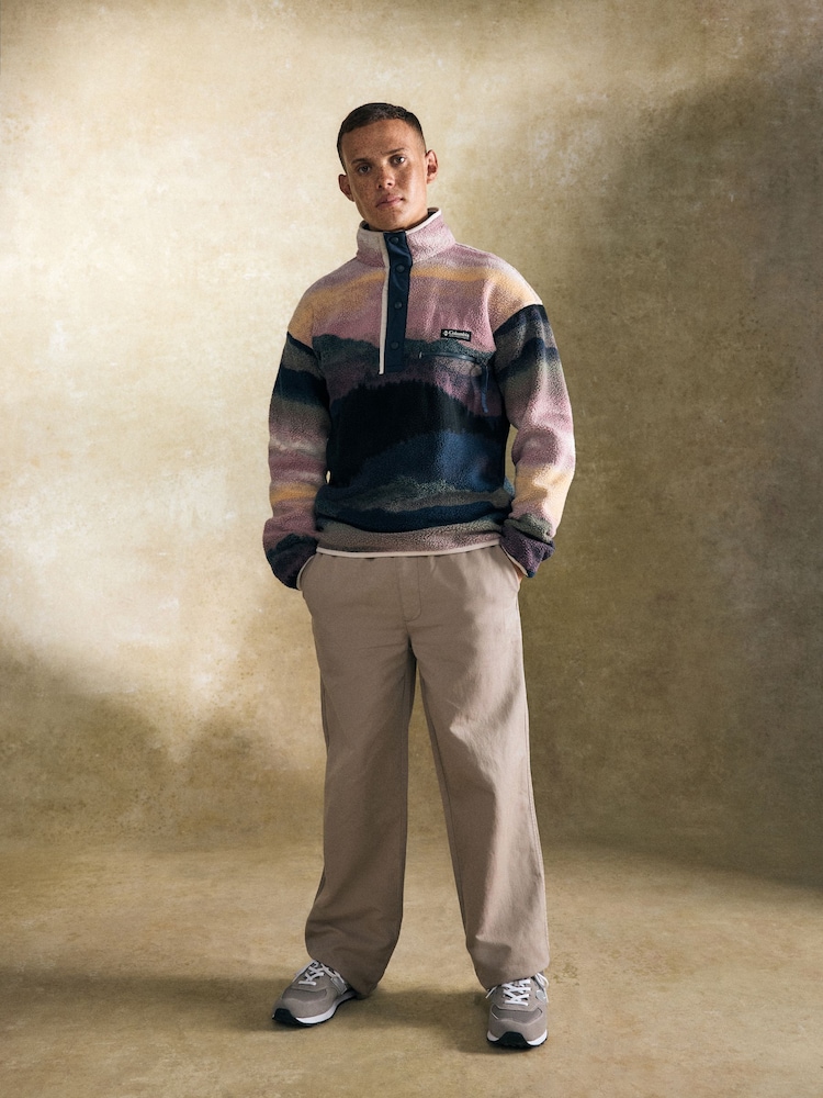 أزرق - Columbia Mens Helvetia II Half Snap Fleece - صورة 2 من 5 أزرق - Columbia Mens Helvetia II Half Snap Fleece - صورة 2 من 5