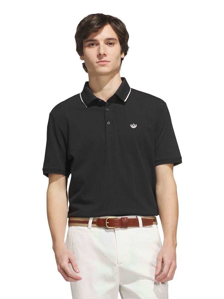 adidas original Black F Solid Polo Shirt - Image 1 of 6 adidas original Black F Solid Polo Shirt - Image 1 of 6