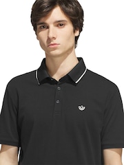 adidas original Black F Solid Polo Shirt - Image 4 of 6