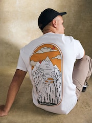 Columbia Mens Rockaway River Graphic 100% Cotton T-Shirt - Image 1 of 4