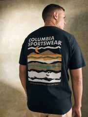 Columbia Mens Explorers Canyon Back Graphic 100% Cotton T-Shirt - Image 1 of 4