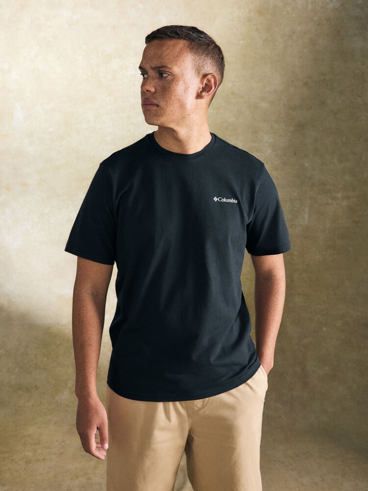Columbia Mens Explorers Canyon Back Graphic 100% Cotton T-Shirt - Image 2 of 4