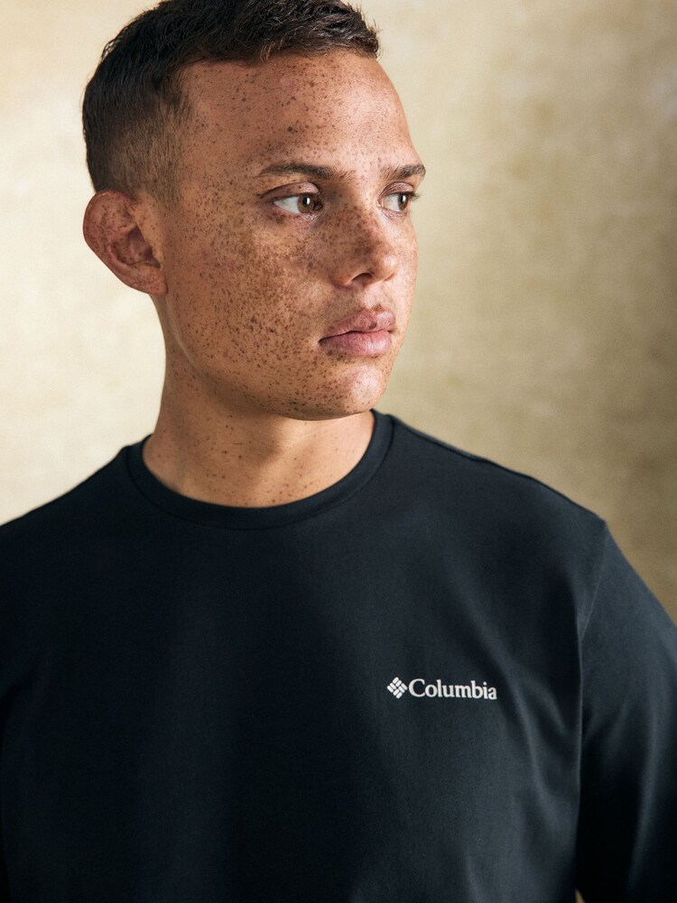 Columbia Mens Explorers Canyon Back Graphic 100% Cotton T-Shirt - Image 4 of 4