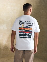 Columbia Mens Explorers Canyon Back Graphic 100% Cotton T-Shirt - Image 1 of 5