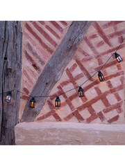 Lights4fun Black 16 Moroccan Lantern Solar Fairy Lights - Image 3 of 3