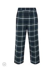PixieGirl Petite Blue Check Cotton Pyjama Trousers - Image 6 of 7