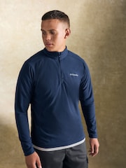 Columbia Mens Blue Klamath Range II Quarter Zip Fleece - Image 1 of 5