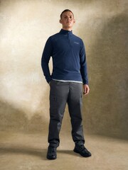 Columbia Mens Blue Klamath Range II Quarter Zip Fleece - Image 2 of 5