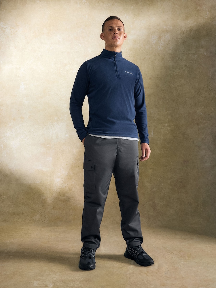 Columbia Mens Blue Klamath Range II Quarter Zip Fleece - Image 2 of 5