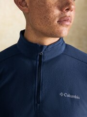 Columbia Mens Blue Klamath Range II Quarter Zip Fleece - Image 4 of 5