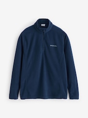 Marineblau/blau - Columbia Klamath Range™ II Fleece-Oberteil mit halbem Reißverschluss - Bild 6 von 6