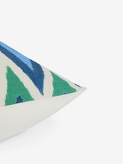 Blue Zig Zag Outdoor Cushion - Image 4 of 4