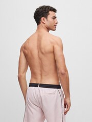 BOSS Pink Starfish Contrast Logo Swim Shorts - Image 2 of 4