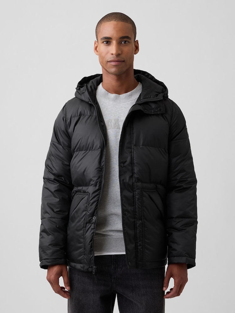Gap Black Heavyweight Puffer Jacket - Image 1 of 4 Gap Black Heavyweight Puffer Jacket - Image 1 of 4