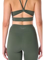 Ted Baker Sport Green Joanne Yoga Bow Detail Leggings - Image 4 of 4