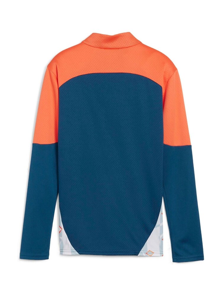Puma Orange Neymar JR Creativity 1/4 Zip Top - Image 2 of 2