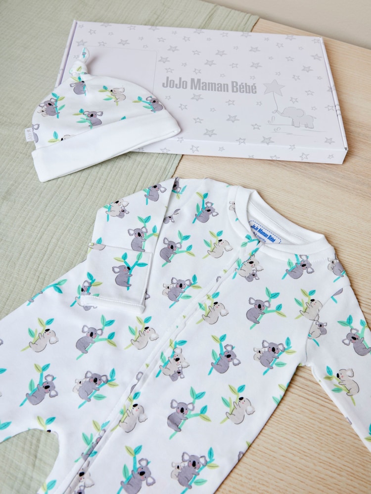 JoJo Maman Bébé White Koala 2-Piece Letter Box Gift Set - Image 1 of 1