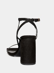 Long Tall Sally Black Faux Suede Block Heels - Image 4 of 6