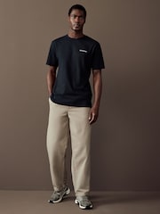 Черный - Columbia Mens Barton Springs Back Print 100% Cotton T-Shirt - Image 2 of 4