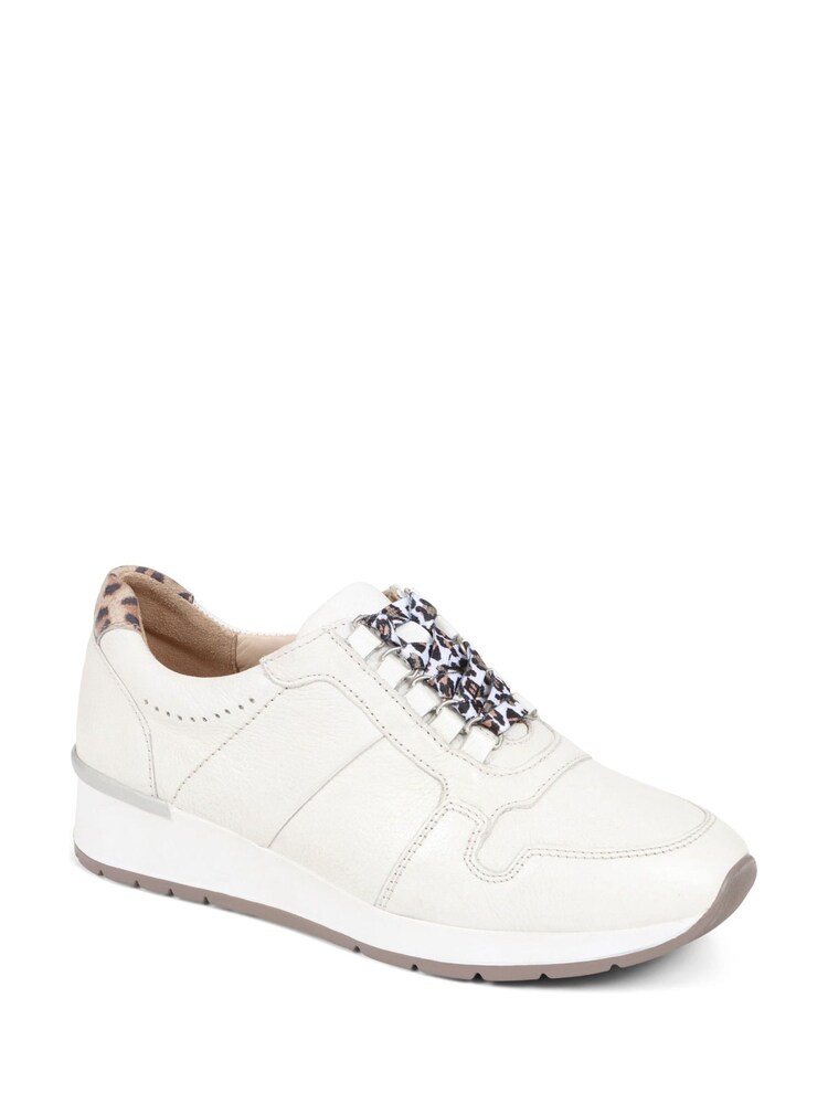 Van Dal White Leather Lace Up Trainers - Image 2 of 5