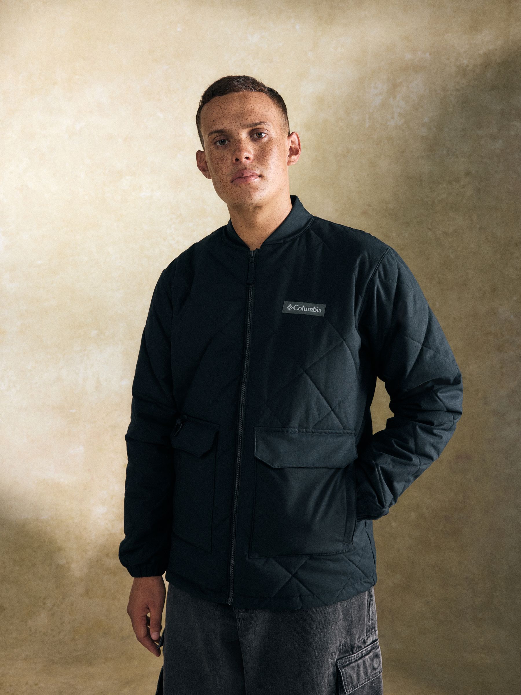 Quilted columbia jacket online