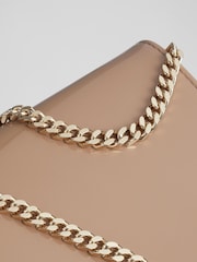 LK Bennett Natural Cici Patent Leather Clutch Bag - Image 3 of 5