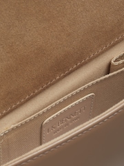 LK Bennett Natural Cici Patent Leather Clutch Bag - Image 4 of 5