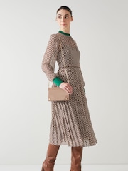 LK Bennett Natural Cici Patent Leather Clutch Bag - Image 5 of 5
