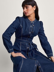 Monsoon Blue Lulu A-Line Denim Dress - Image 3 of 6