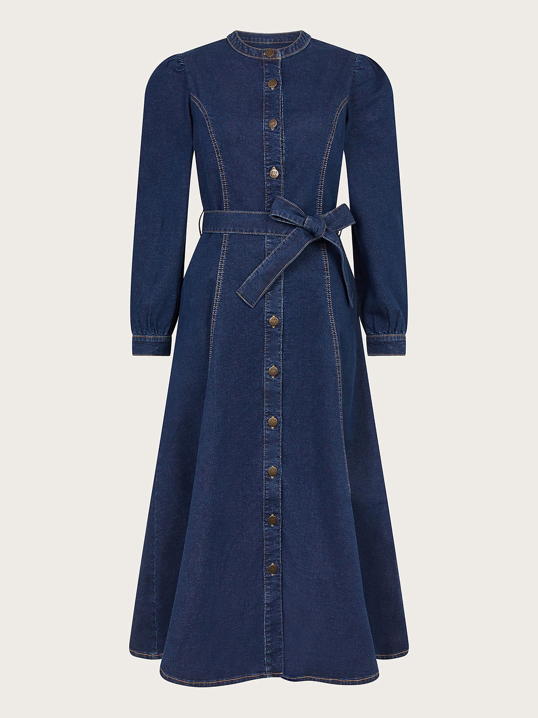 Buy Monsoon Blue Lulu A Line Denim Dress from Next Luxembourg