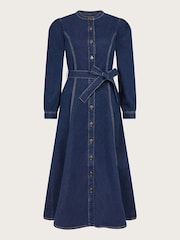 Monsoon Blue Lulu A-Line Denim Dress - Image 6 of 6
