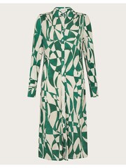 Monsoon Green Print Shirt Dress - Image 5 of 5