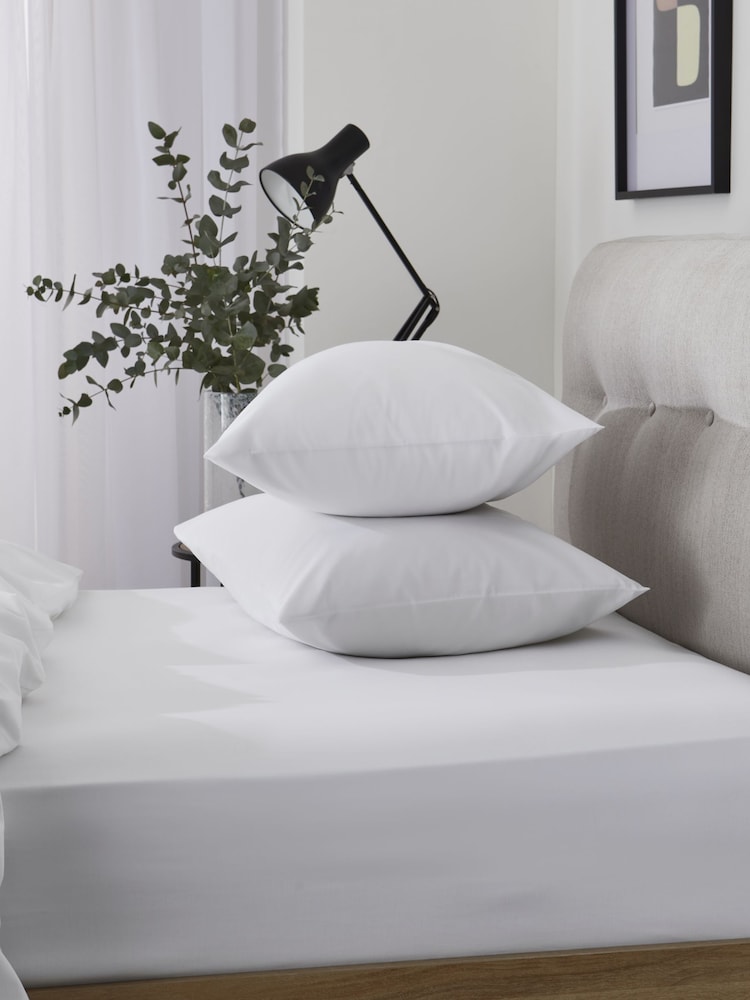 White Cool Touch 200 Thread Count Fitted Bed Sheet - Image 1 of 2 White Cool Touch 200 Thread Count Fitted Bed Sheet - Image 1 of 2