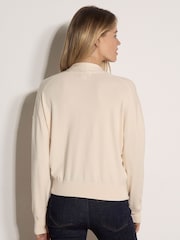 Apricot Natural Soft Fine Knit Wrap Jumper - Image 2 of 4