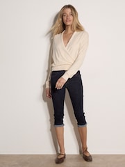 Apricot Natural Soft Fine Knit Wrap Jumper - Image 3 of 4