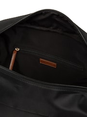 Pure Luxuries London Black 'Skye' Canvas & Leather Cabin Bag - Image 6 of 6