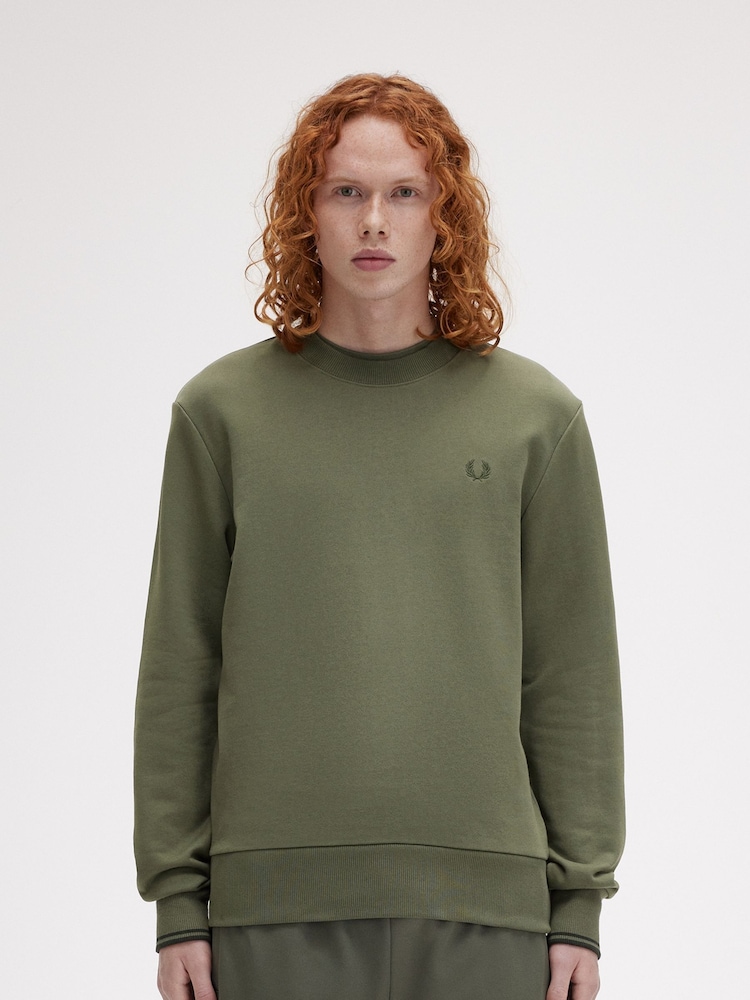 Fred Perry Crew Neck 100% Cotton Sweatshirt - Image 1 of 7