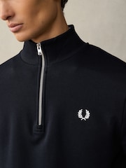 Fred Perry Quarter Zip Sweatshirt - Image 3 of 4