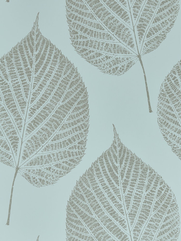 Harlequin Blue Leaf 10.05M Wallpaper - Image 1 of 1 Harlequin Blue Leaf 10.05M Wallpaper - Image 1 of 1